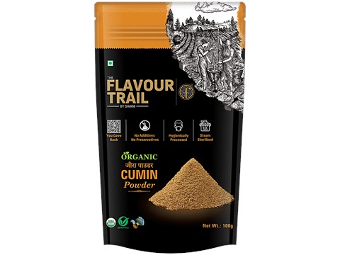 The Flavour Trail by Swani Organic Cumin Powder, 200 g