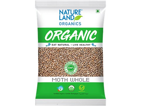 Natureland Organics Moth/Patanga Huruli - Whole, 500 g