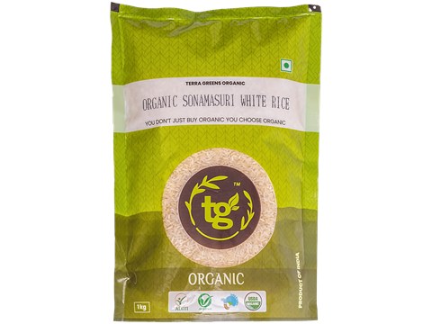Terra Greens Rice/Akki - Sonamasuri Polished, 1 kg