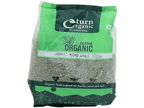 Turn Organic Moong Whole, 500 g