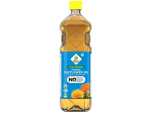 24 Mantra Organic Cold Pressed Safflower Oil, 1 L