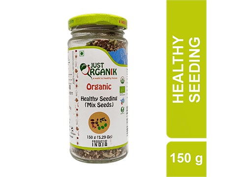Just Organik Healthy Seeding/Mix Seeds - Antioxidant-rich, Superfood, Rich In Vitamins & Protein, 150 g