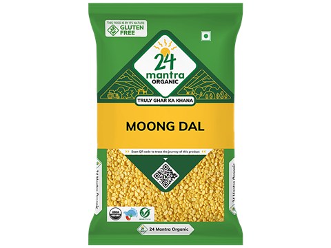 24 Mantra Organic Organic Moong Dal/Hesaru Bele, 500 g