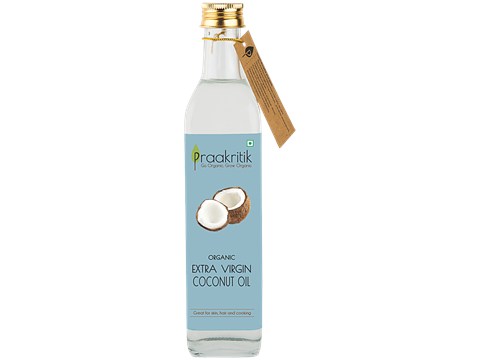 Praakritik Organic Extra Virgin Coconut Oil, 500 ml