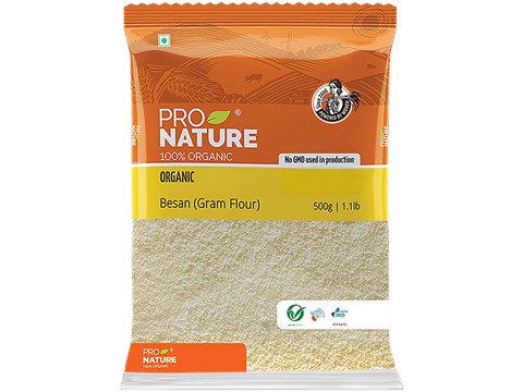 Pro Nature Organic Besan/Kadale Hittu, 500 g