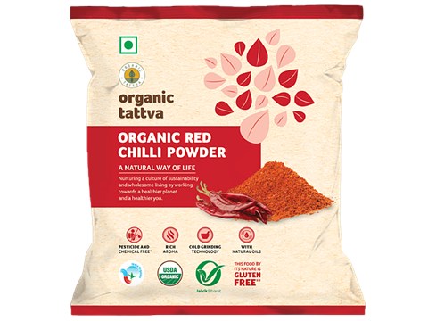 Organic Tattva Red Chilli Powder, 100 g