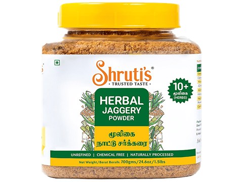 Shruti's Herbal Jaggery Powder - Naturally Processed, Unrefined, 700 g
