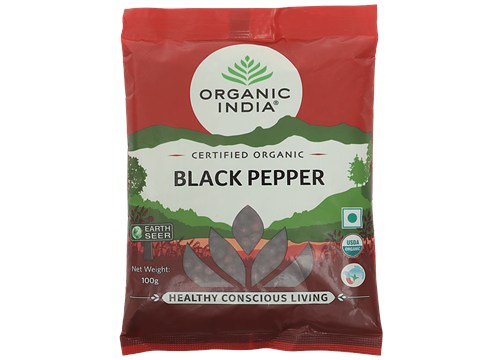 Organic India Black Pepper - Certified Organic, 100 g