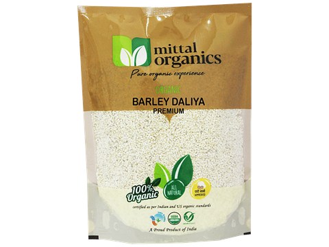 Mittal Organics Barley Daliya Premium, 500g