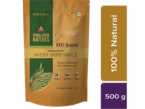 Himalayan Natives Green Gram Whole - Natural & Premium Quality, 1 kg