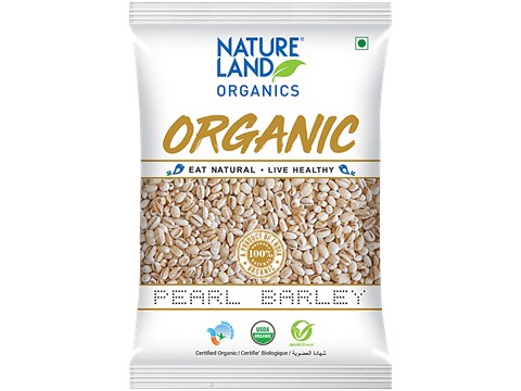Natureland Organics Pearl Barley, 500 g