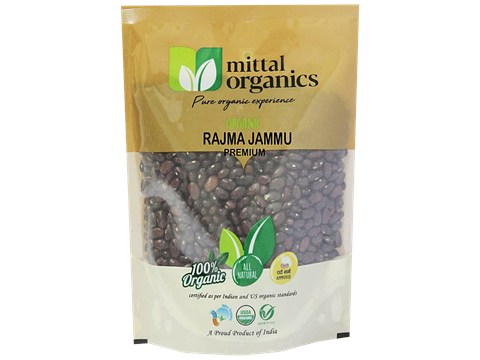 Mittal Organics Rajma Jammu - Premium, Mineral Rich, 500 g