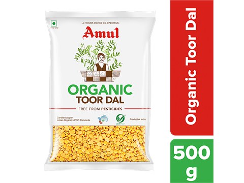 Amul Organic Toor Dal, 500 g