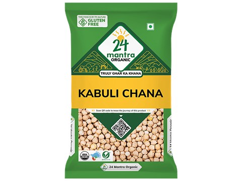 24 Mantra Organic Organic - Kabuli Chana/Kabuli Kadale, 500 g