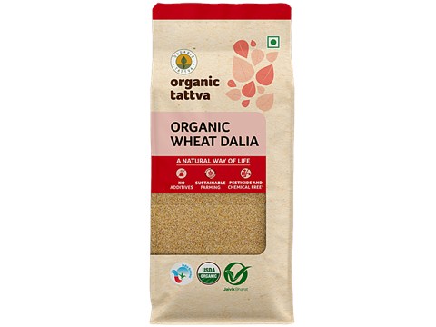 Organic Tattva Organic Wheat Dalia, 500 g