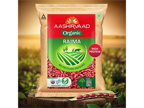 Aashirvaad Organic Rajma, 500 g