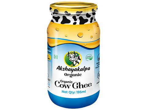 Akshayakalpa Organic Cow Ghee/Tuppa, 195 ml