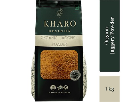 Kharo Organics Gur/Jaggery Powder - Certified Organic, Chemicals Free, 1 kg