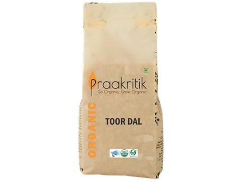 Praakritik Organic Tuvar Dal, 500 g