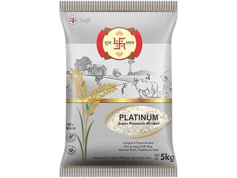 Shubh Labh Platinum Super Premium Miniket Rice, 5 kg