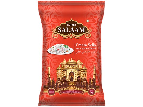 India Salaam Cream Sella Pure Basmati Rice, 1 kg