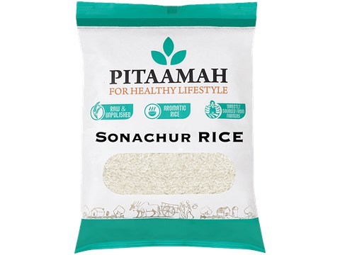 Pitaamah Sonachur Rice - Raw/Unpolished & Aromatic, 1kg
