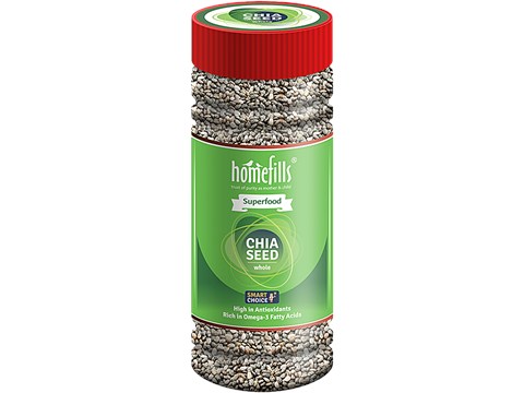 Homefills Chia Seed Whole - Superfood, Rich In Omega-3 Fatty Acids, Antioxidants, 200 g
