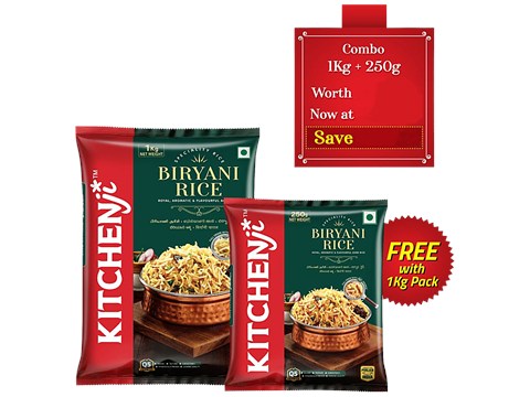 Kitchenji Biryani Rice, 1 kg