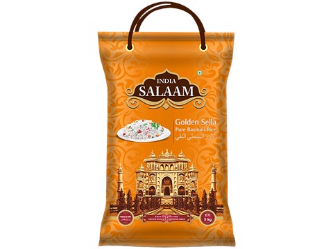 India Salaam Golden Sella Pure Basmati Rice, 5 kg