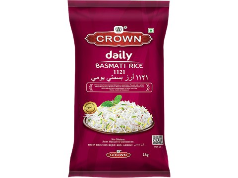 Crown Daily Basmati Rice 1121, 1 kg