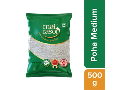 Mai Rasoi Poha/Avalakki/Aval/Chivda - Medium, 500 g