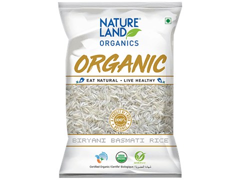 Natureland Organics Biryani Basamti Rice/Akki, 1 kg