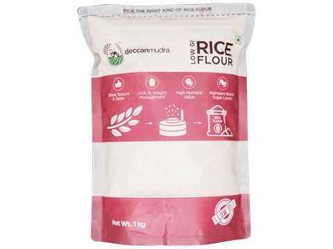 Deccanmudra Rice Flour - Low GI, Rich In Nutrients, 1 kg
