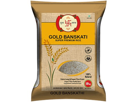 Shubh Labh Gold Super Premium Banskati Rice, 10 kg