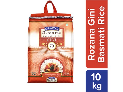 Daawat Rozana Gini 70 Basmati Rice, 10 kg