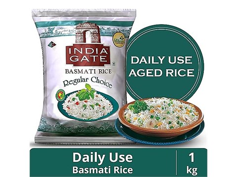 India Gate Regular Choice Basmati Rice, 1 kg