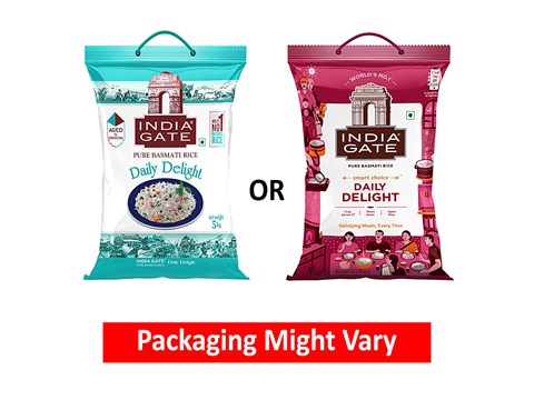 India Gate Daily Delight Basmati Rice, 5 kg