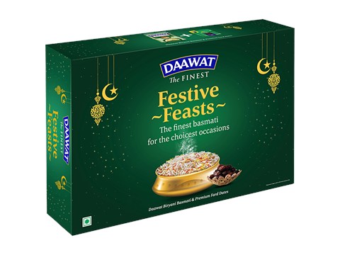 Daawat Biryani Basmati Rice 1kg + Date crown Fard Premium Dates 250g Pouch Combo Pack, 2 pcs