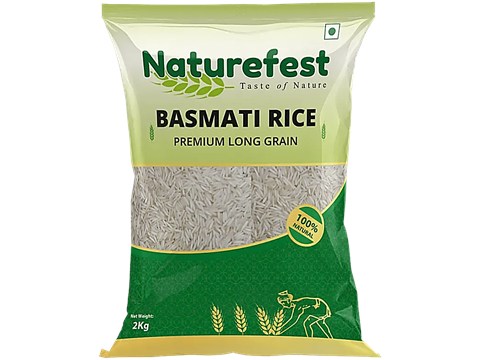 Naturefest Premium Basmati Rice - Long Grain, 2 kg