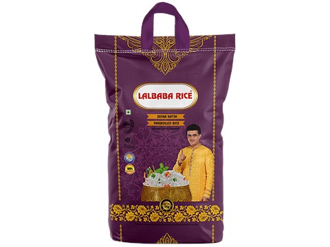 Lalbaba Rice Jeerakathi Parboiled Rice, 5 kg