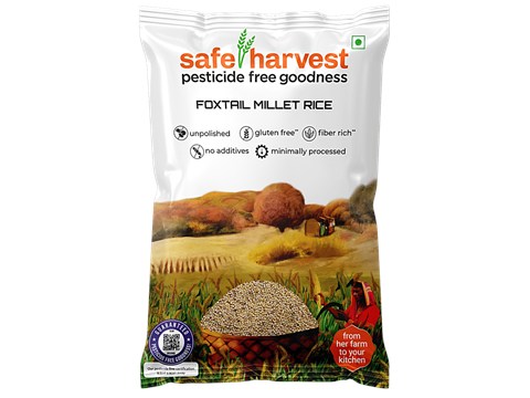 Safe Harvest Foxtail Millet Rice - Pesticide Free, 500 g