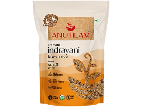 ANUTILAM Aromatic Indrayani Brown Rice, 1 kg