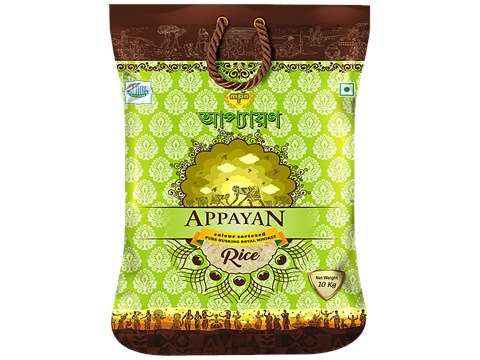 Appayan Colour Sortexed Pure Husking Royal Miniket Rice - Highly Nutritious & Easy To Boil, 10 kg