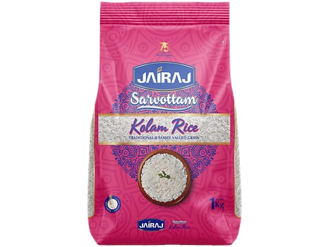 Jairaj Sarvotam Kolam Rice, 1 kg