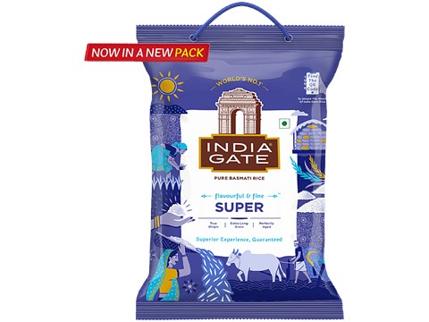 India Gate Basmati Rice/Basmati Akki - Super, 5 kg