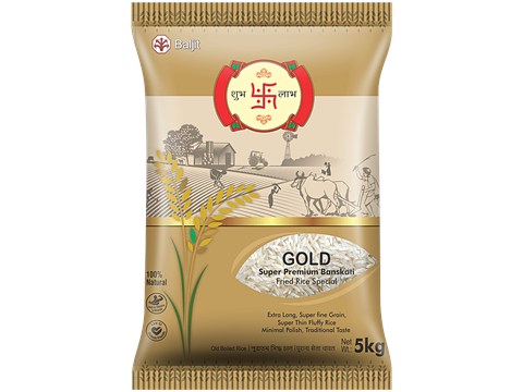 Shubh Labh Gold Super Premium Fried Rice Special Banskati Rice, 5 kg