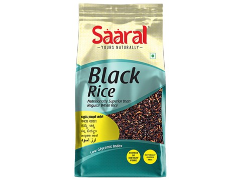 Saaral Native Rice & Millets - Black Rice, Rich In Fibre, Helps In Digestion, 500 g