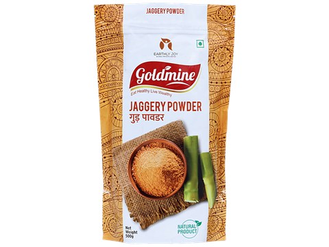 Goldmine Jaggery Powder - Natural Sweetener & Healthy Sugar Substitute, 500 g