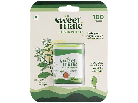 Sweetmate Plant Based Sweetener Stevia Pellets, 100 pcs