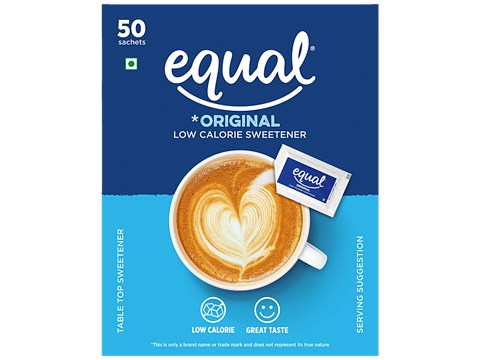 Equal Original Low Calorie Sweetener - Sugar Free, Low Calories, Sugar Control, Diabetic Friendly, 37.50 g